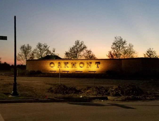Neighborhood Monument Sign Lighting